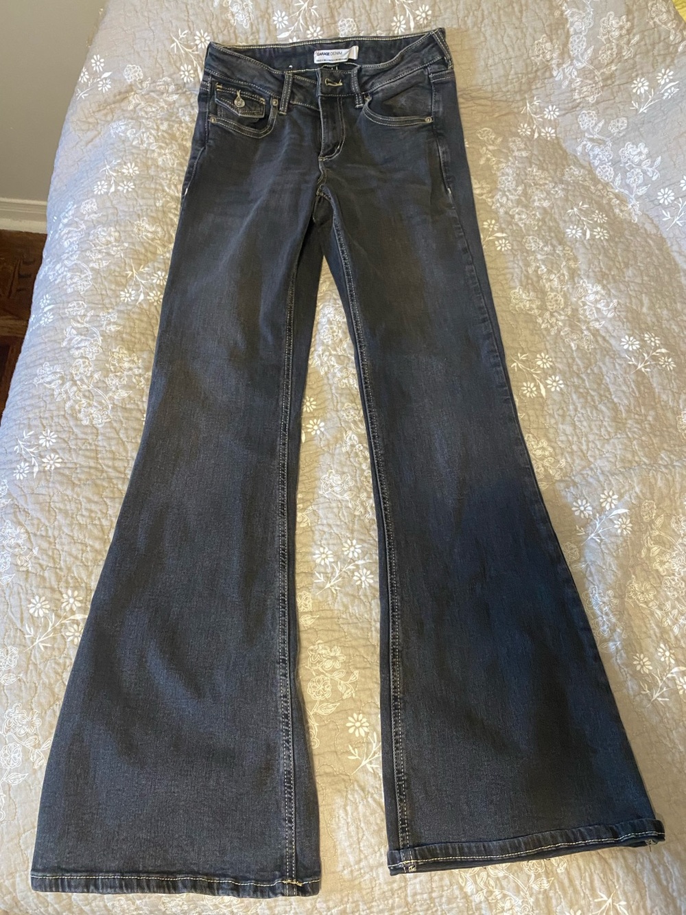 Garage Black Boot Cut Jeans